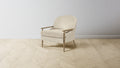 The Leroy  - Tuscan Leather Bisque Chair