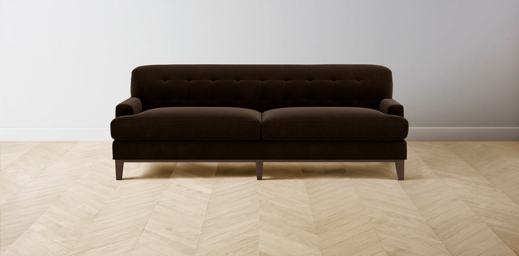 The Ludlow  - Mohair Chocolate Sofa