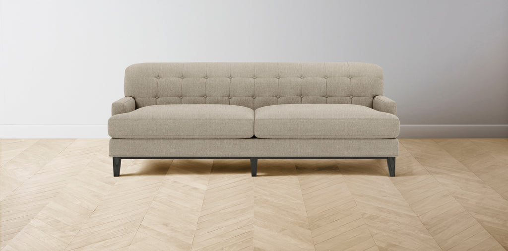 The Ludlow  - Performance Stonewashed Linen Clamshell Sofa