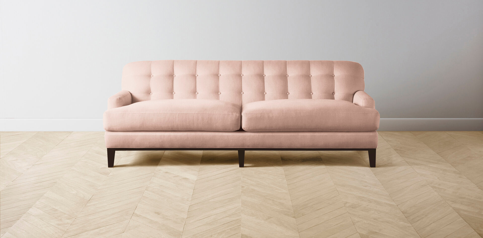 The Ludlow  - Performance Velvet Dusty Rose Sofa
