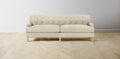 The Ludlow  - Tuscan Leather Bisque Sofa