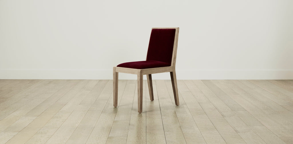 The Madison  - Mohair Crimson Dining Chair