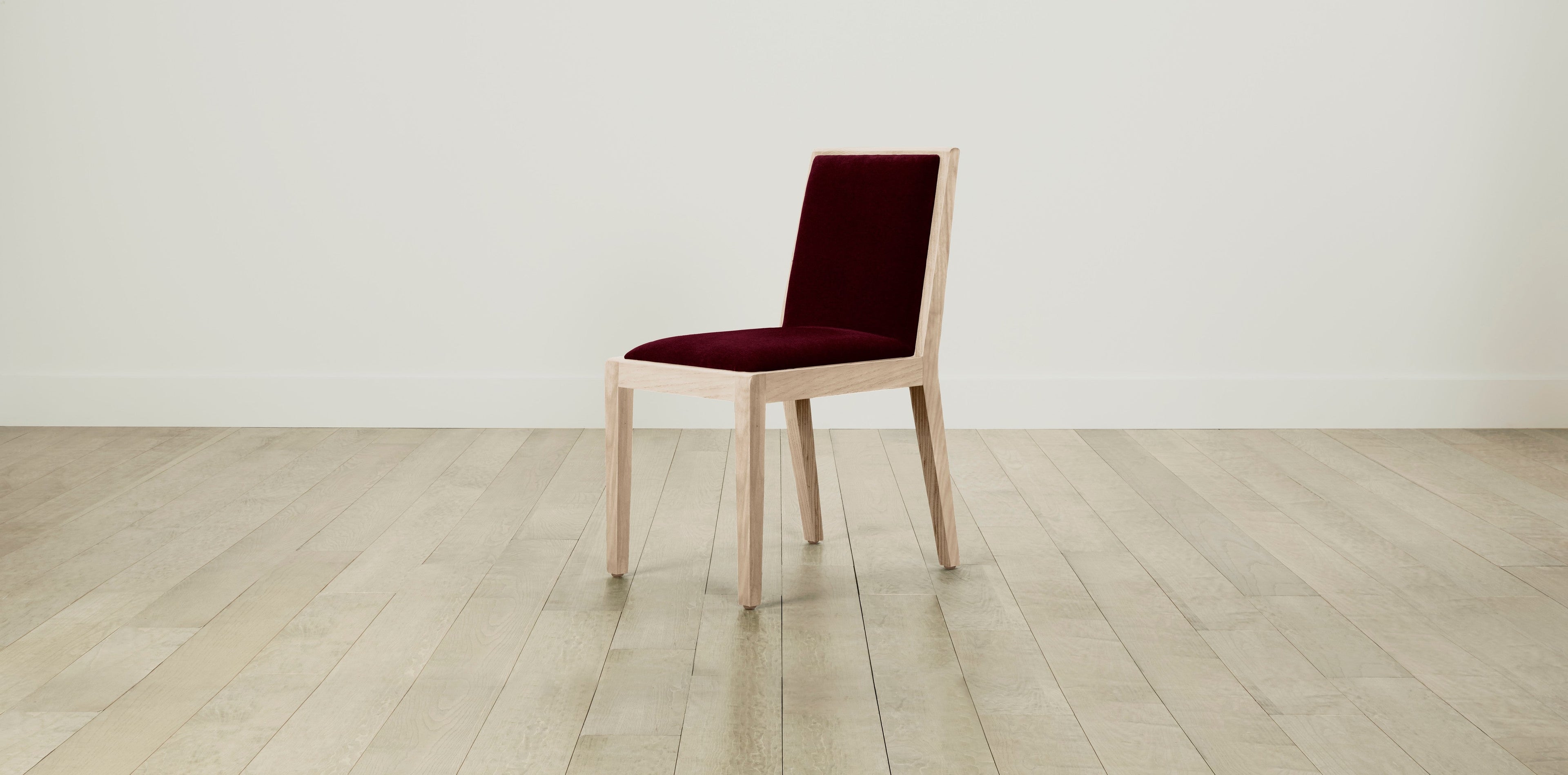 The Madison  - Mohair Crimson Dining Chair