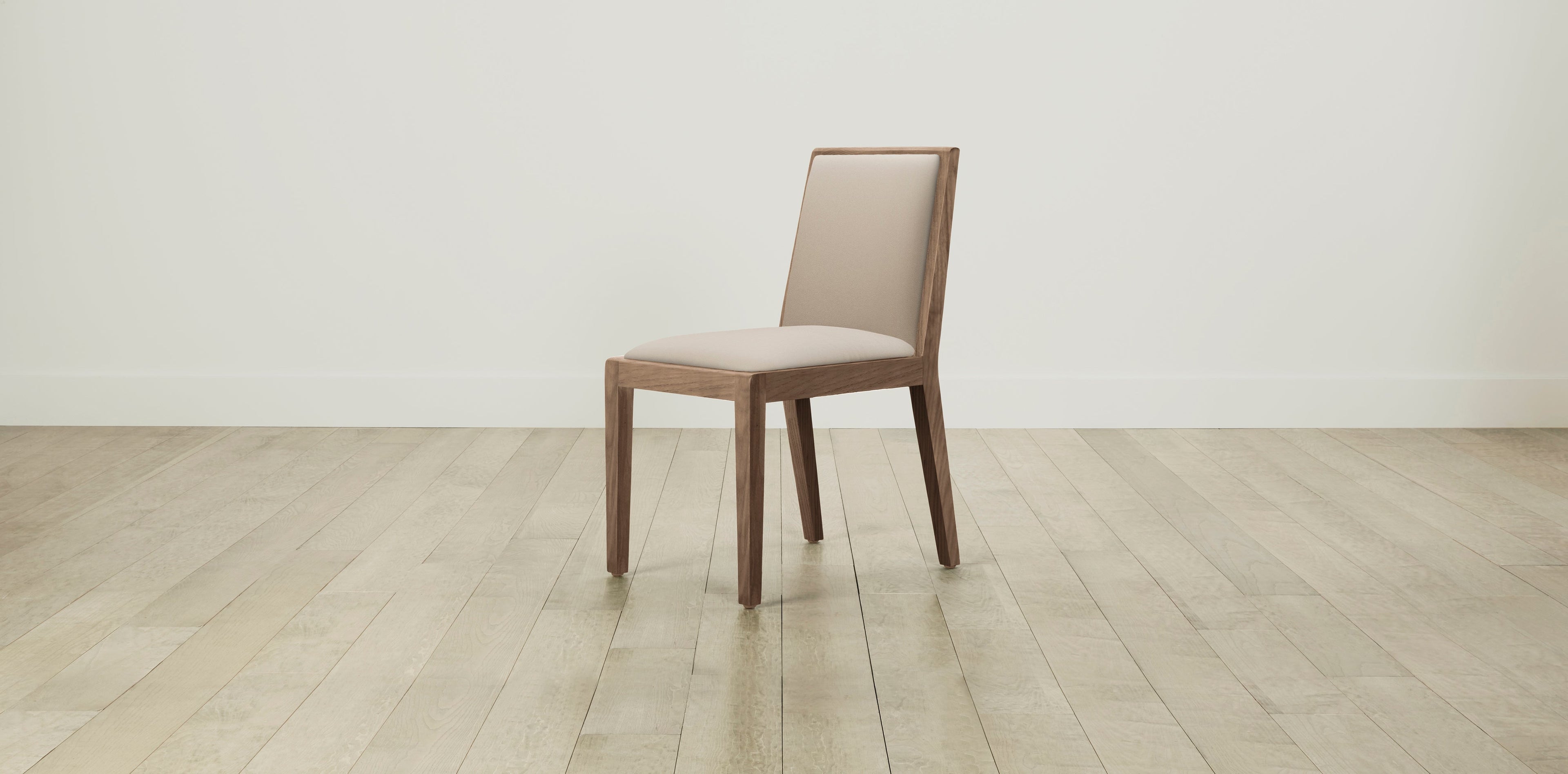 The Madison  - Pebbled Leather Stone Dining Chair