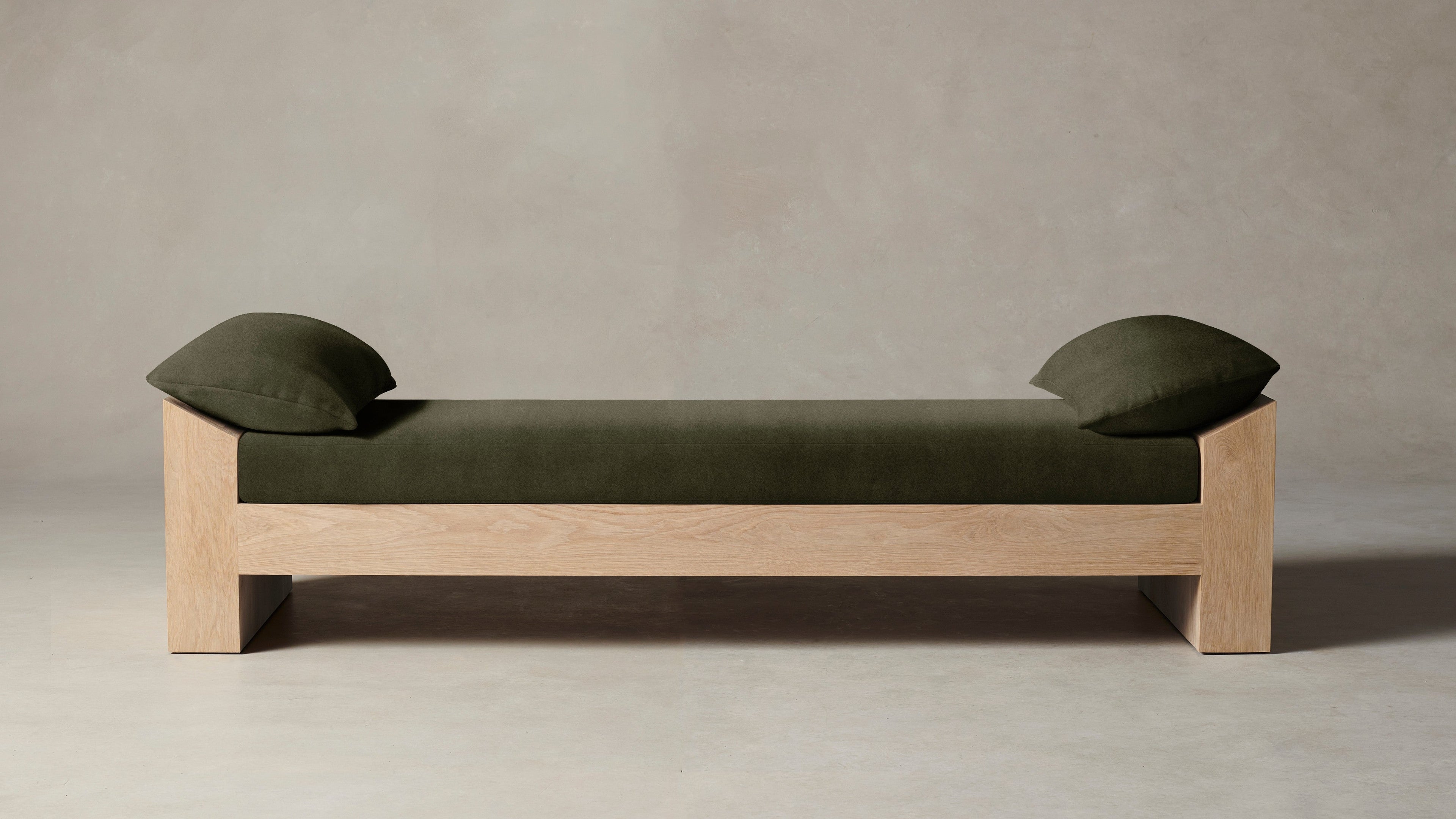 The Montauk  - Performance Velvet Olive Daybed