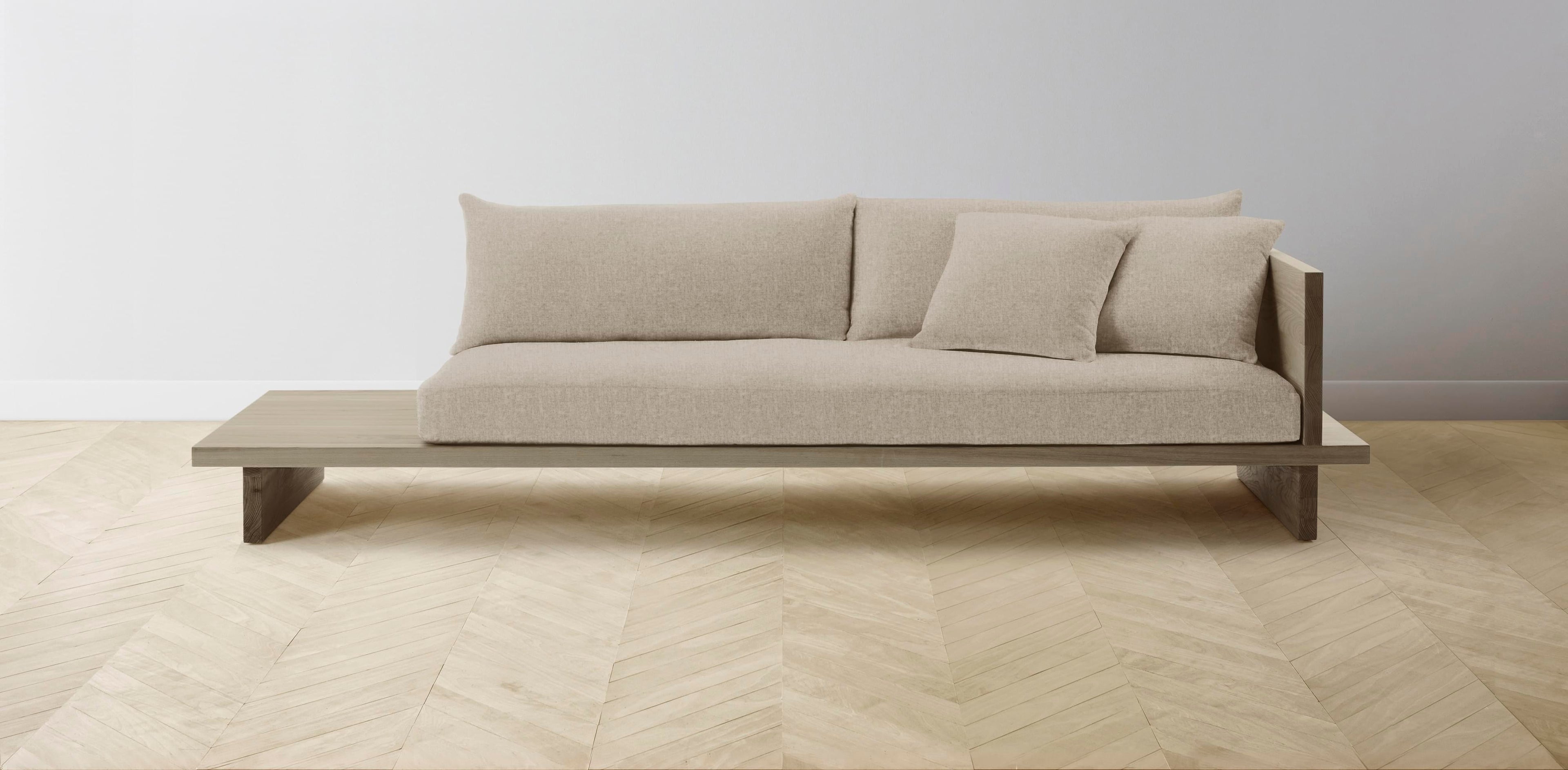 The Muir Arm on Right - Merino Wheat Sofa