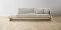 The Muir Arm on Right - Performance Stonewashed Linen Dew Sofa