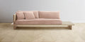 The Muir Arm on Left - Performance Velvet Dusty Rose Sofa