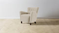 The Perry  - Performance Stonewashed Linen Clamshell Chair