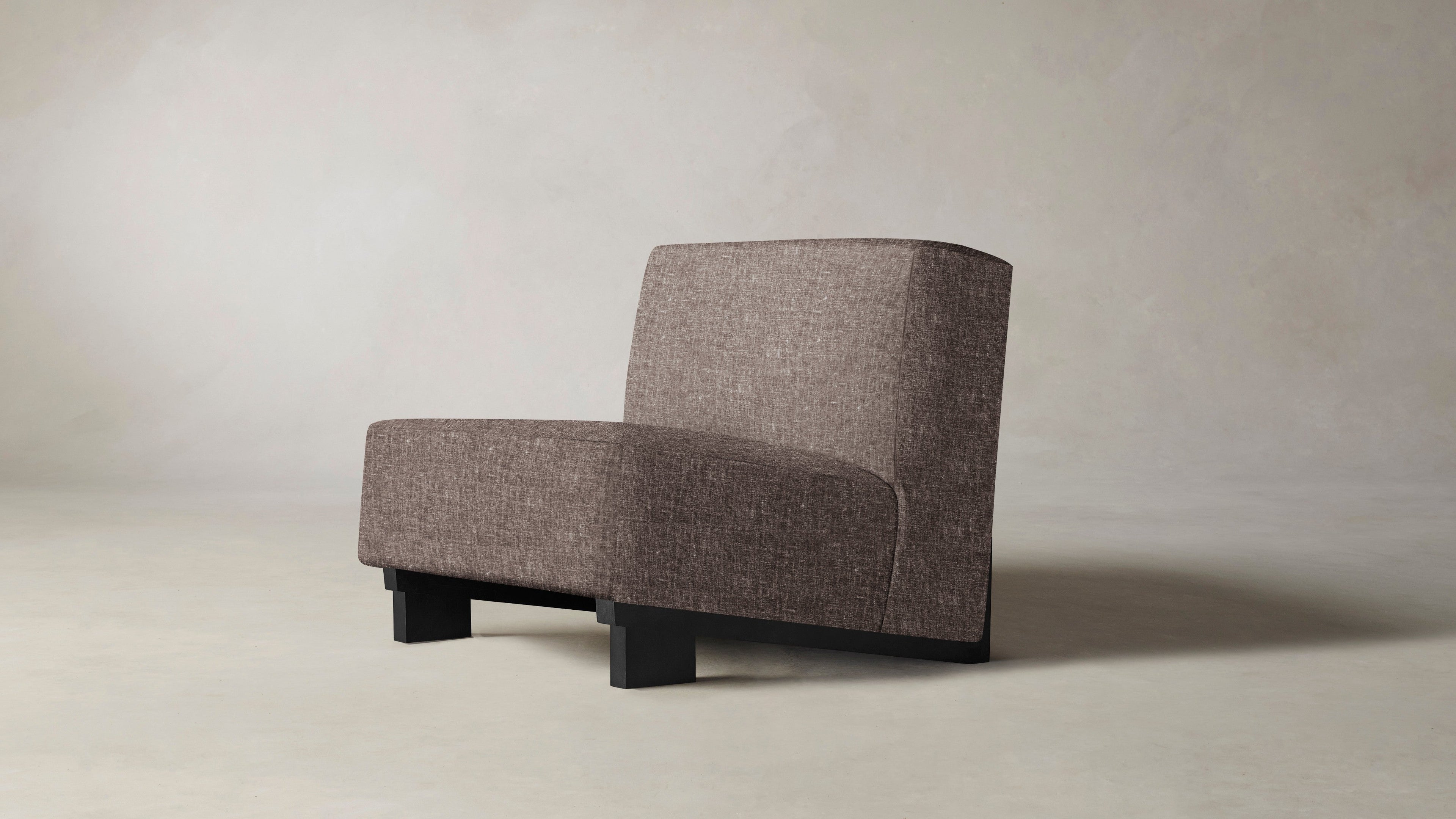 The Remsen  - Belgian Linen Carob Chair