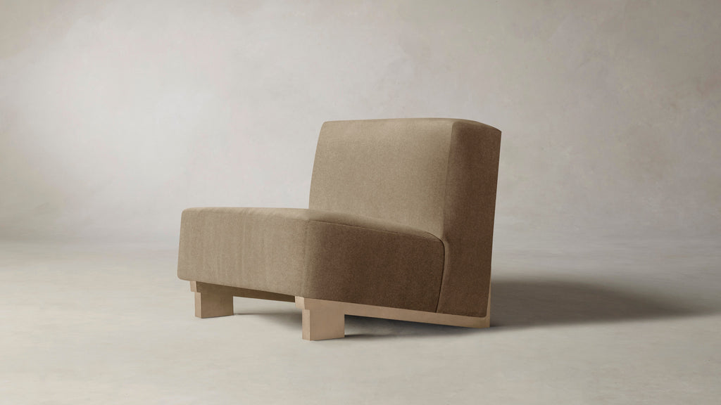 The Remsen  - Mohair Almond Chair