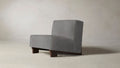 The Remsen  - Nubuck Leather Asphalt Chair
