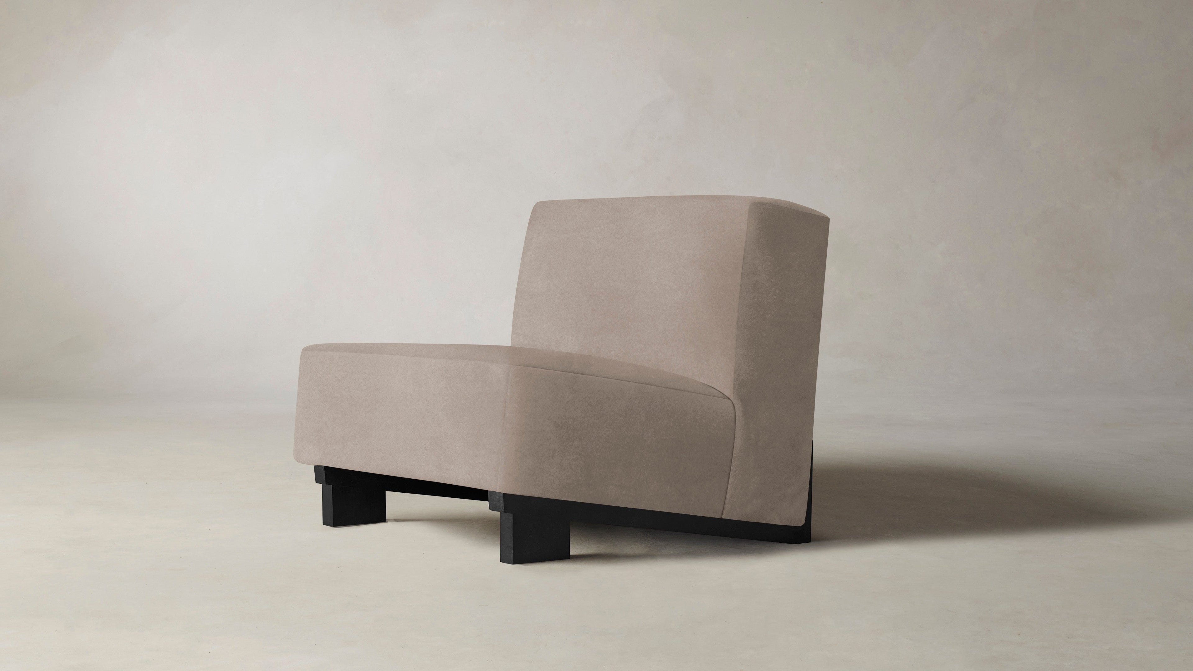 The Remsen  - Nubuck Leather Fawn Chair