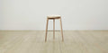 The Stanton with Brushed Brass - Pebbled Leather Swan Bar and Counter Stool