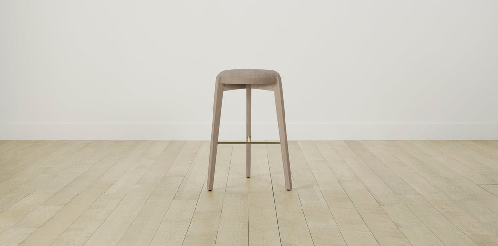 The Stanton with Brushed Nickel - Performance Basketweave Malt Bar and Counter Stool
