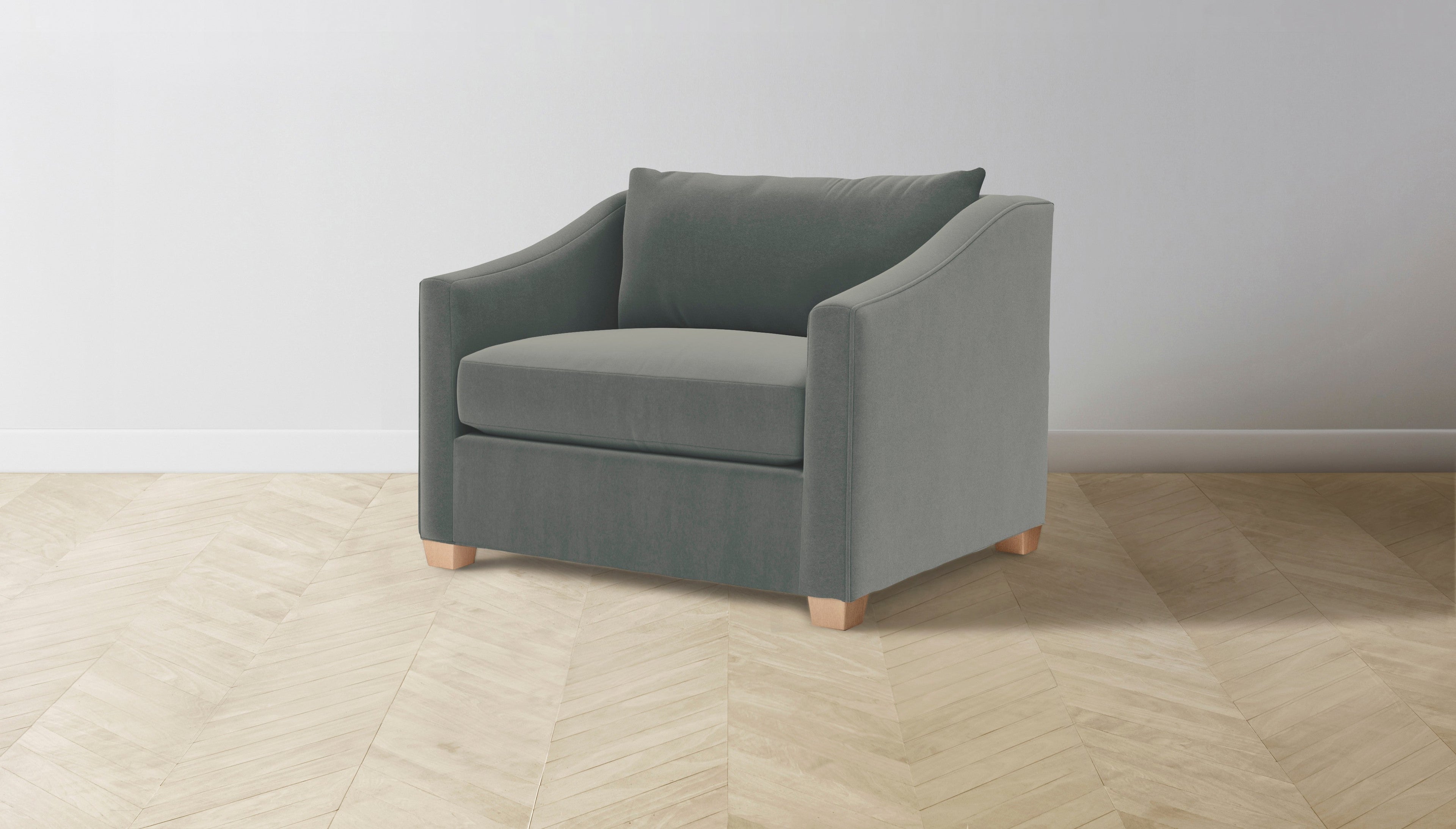 The Sullivan  - Mohair Fog Chair and a Half