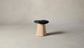 The Weston  - Pebbled Leather Ink Accent Stool