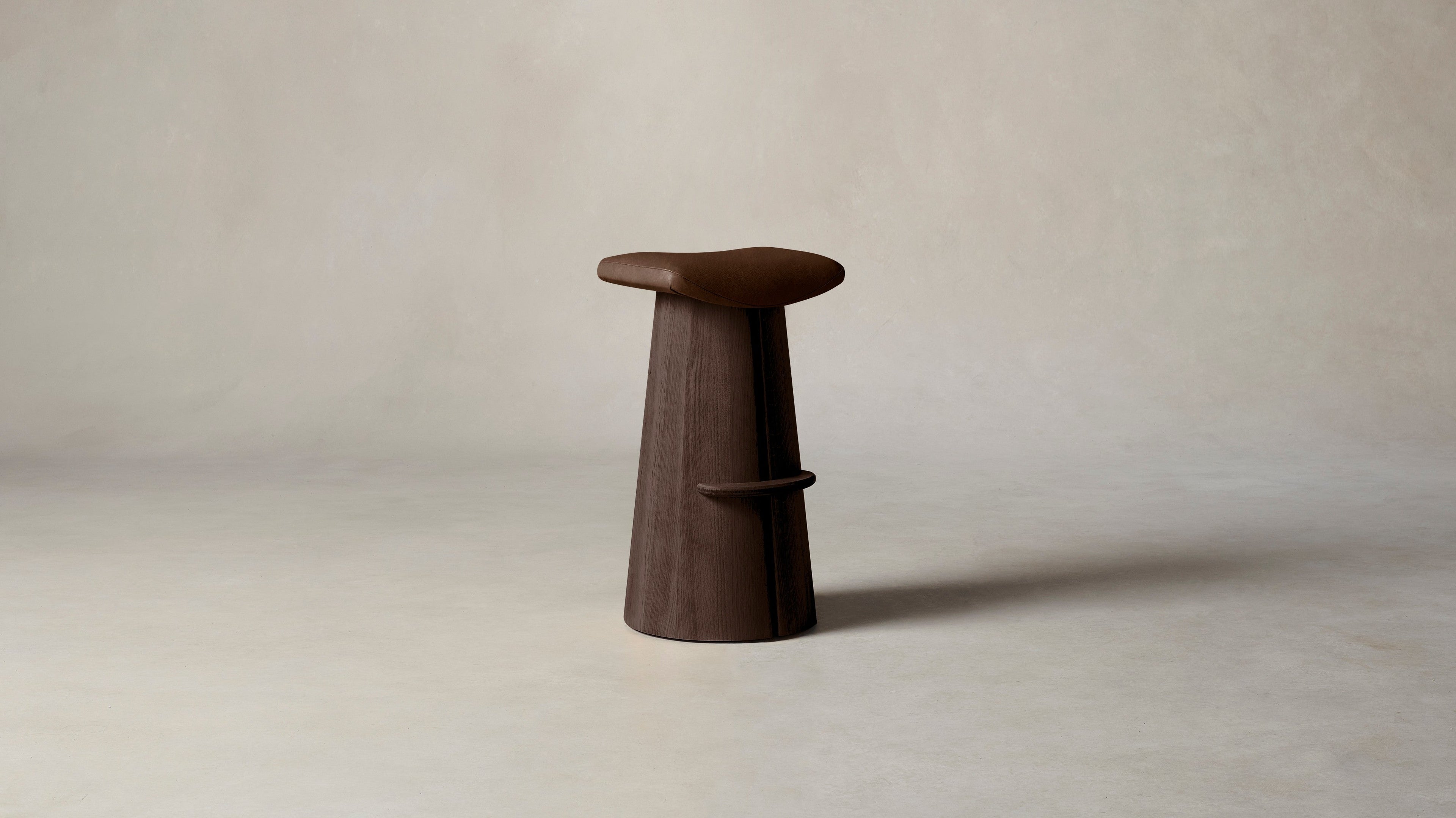 The Weston  - Tuscan Leather Bourbon Bar and Counter Stool