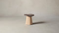 The Weston  - Belgian Linen Carob Stool