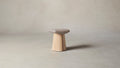 The Weston  - Nubuck Leather Fawn Stool